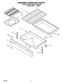 05 - Drawer & Broiler Parts parts for Whirlpool Range YSF379LEKB1 from AppliancePartsPros.com