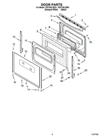 06 - Door Parts, Miscellaneous Parts parts for Whirlpool Range YSF379LEKB1 from AppliancePartsPros.com