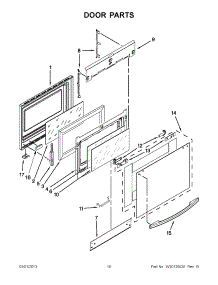 05 - Door Parts parts for Whirlpool Range GY396LXPT03 from AppliancePartsPros.com