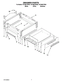 05 - Drawer Parts parts for Whirlpool Range YGY396LXPB03 from AppliancePartsPros.com