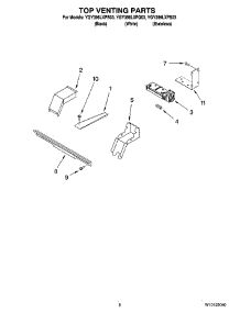 06 - Top Venting Parts, Optional Parts (Not Included) parts for Whirlpool Range YGY396LXPB03 from AppliancePartsPros.com