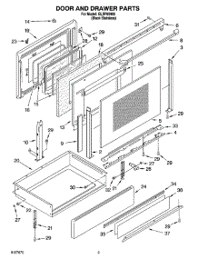 03 - Door And Drawer Parts parts for Whirlpool Range GLSP85900 from AppliancePartsPros.com