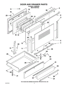 03 - Door And Drawer Parts parts for Whirlpool Range GJSP84902 from AppliancePartsPros.com