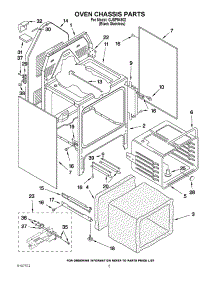 04 - Oven Chassis Parts parts for Whirlpool Range GJSP84902 from AppliancePartsPros.com