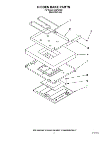06 - Hidden Bake Parts parts for Whirlpool Range GJSP84902 from AppliancePartsPros.com