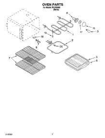 05 - Oven Parts, Miscellaneous Parts parts for Whirlpool Range WLP85800 from AppliancePartsPros.com