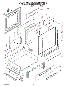 04 - Door And Drawer Parts parts for Whirlpool Range YGY398LXPB02 from AppliancePartsPros.com