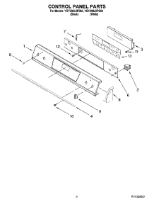 02 - Control Panel Parts parts for Whirlpool Range YGY398LXPQ03 from AppliancePartsPros.com
