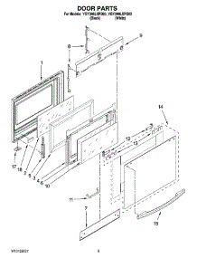 04 - Door Parts parts for Whirlpool Range YGY398LXPQ03 from AppliancePartsPros.com