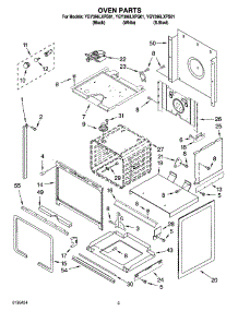 03 - Oven Parts parts for Whirlpool Range YGY396LXPB01 from AppliancePartsPros.com