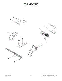 04 - Top Venting parts for Whirlpool Range GY396LXPS03 from AppliancePartsPros.com