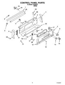 02 - Control Panel Parts parts for Whirlpool Range GJP84202 from AppliancePartsPros.com