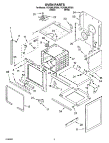 03 - Oven Parts parts for Whirlpool Range YGY398LXPB01 from AppliancePartsPros.com