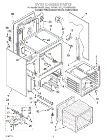 04 - Oven Chassis Parts parts for Whirlpool Range YGY395LXGQ2 from AppliancePartsPros.com