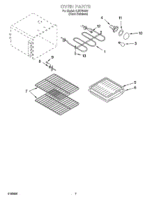 05 - Oven Parts parts for Whirlpool Range GJSP84901 from AppliancePartsPros.com