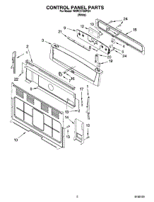 02 - Control Panel Parts parts for Whirlpool Range WERC3100PQ1 from AppliancePartsPros.com