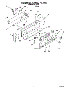 02 - Control Panel Parts parts for Whirlpool Range WLE83300 from AppliancePartsPros.com
