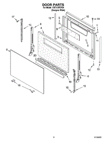 06 - Door Parts, Miscellaneous Parts parts for Whirlpool Range YSF315PEPQ1 from AppliancePartsPros.com