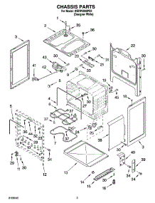 03 - Chassis Parts parts for Whirlpool Range WERP3000PQ1 from AppliancePartsPros.com