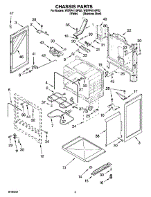 03 - Chassis Parts parts for Whirlpool Range WERP4110PQ2 from AppliancePartsPros.com