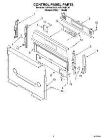 02 - Control Panel Parts parts for Whirlpool Range YSF379LEKB0 from AppliancePartsPros.com