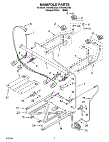 03 - Manifold Parts parts for Whirlpool Range YSF379LEKB0 from AppliancePartsPros.com