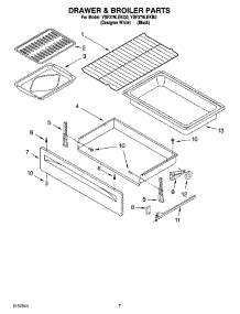 05 - Drawer & Broiler Parts parts for Whirlpool Range YSF379LEKB0 from AppliancePartsPros.com