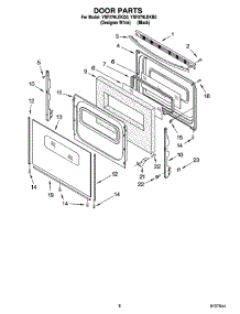 06 - Door Parts, Miscellaneous Parts parts for Whirlpool Range YSF379LEKB0 from AppliancePartsPros.com