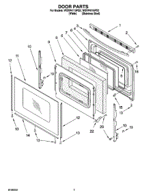 05 - Door Parts, Optional Parts parts for Whirlpool Range WERP4110PQ2 from AppliancePartsPros.com