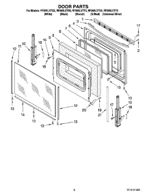 05 - Door Parts, Optional Parts parts for Whirlpool Range RF265LXTS0 from AppliancePartsPros.com