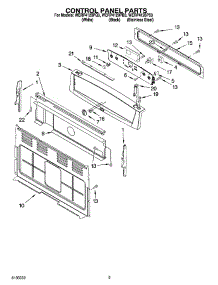 04 - Control Panel Parts parts for Whirlpool Range WERP4120PQ3 from AppliancePartsPros.com