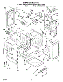 03 - Chassis Parts parts for Whirlpool Range GERC4120SB0 from AppliancePartsPros.com