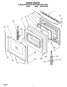 05 - Door Parts, Optional Parts parts for Whirlpool Range GERC4120SB0 from AppliancePartsPros.com