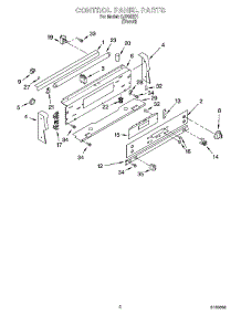 02 - Control Panel Parts parts for Whirlpool Range GJP85201 from AppliancePartsPros.com