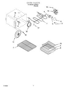05 - Oven Parts parts for Whirlpool Range GJP85201 from AppliancePartsPros.com