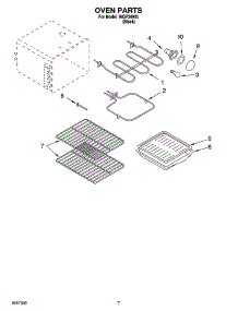 05 - Oven Parts, Miscellaneous Parts parts for Whirlpool Range WGP34905 from AppliancePartsPros.com