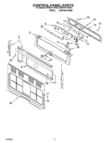 04 - Control Panel Parts parts for Whirlpool Range WERP4110PQ3 from AppliancePartsPros.com