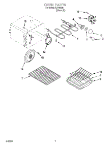 05 - Oven Parts parts for Whirlpool Range GJP85202 from AppliancePartsPros.com
