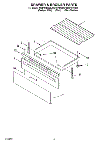 04 - Drawer & Broiler Parts parts for Whirlpool Range WERP4101SS0 from AppliancePartsPros.com