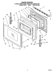05 - Door Parts, Optional Parts parts for Whirlpool Range WERP4101SS0 from AppliancePartsPros.com