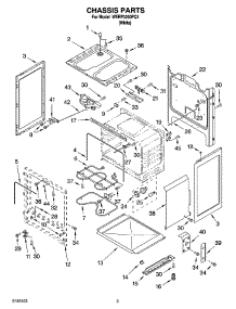 03 - Chassis Parts parts for Whirlpool Range WERP3200PQ1 from AppliancePartsPros.com