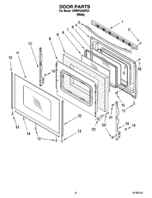 05 - Door Parts, Optional Parts parts for Whirlpool Range WERP3200PQ1 from AppliancePartsPros.com