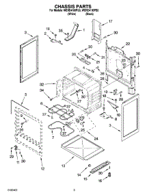 03 - Chassis Parts parts for Whirlpool Range WERE4100PQ3 from AppliancePartsPros.com