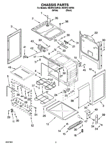 03 - Chassis Parts parts for Whirlpool Range WERP3120PB0 from AppliancePartsPros.com
