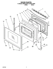 05 - Door Parts, Miscellaneous Parts parts for Whirlpool Range WERP3120PB0 from AppliancePartsPros.com