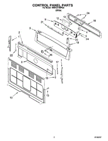 02 - Control Panel Parts parts for Whirlpool Range WERC3100PQ2 from AppliancePartsPros.com