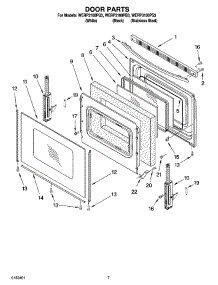 05 - Door Parts, Optional Parts parts for Whirlpool Range WERP3100PS3 from AppliancePartsPros.com