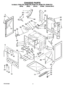 03 - Chassis Parts parts for Whirlpool Range RF265LXTQ0 from AppliancePartsPros.com