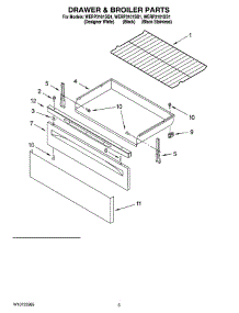 04 - Drawer & Broiler Parts parts for Whirlpool Range WERP3101SQ1 from AppliancePartsPros.com