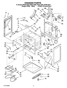 03 - Chassis Parts parts for Whirlpool Range RF367LXSB2 from AppliancePartsPros.com